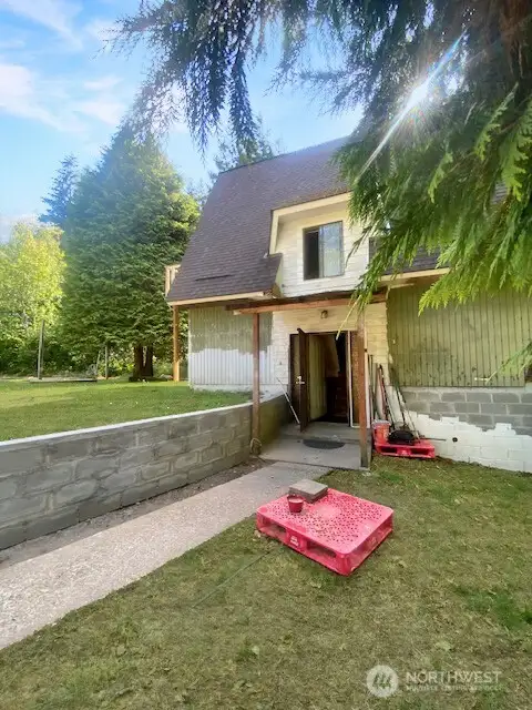 Sold As-IS! Lots of potential! Entrance to the A-Frame!