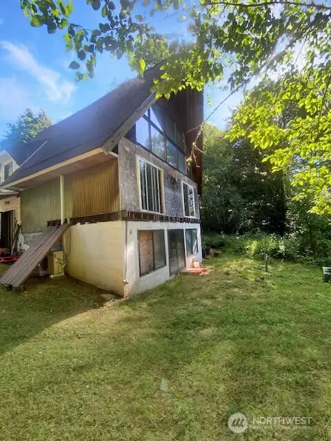 Back of the A-Frame - seprate entrance for potential "Mother in Law quarters in daylight basement!