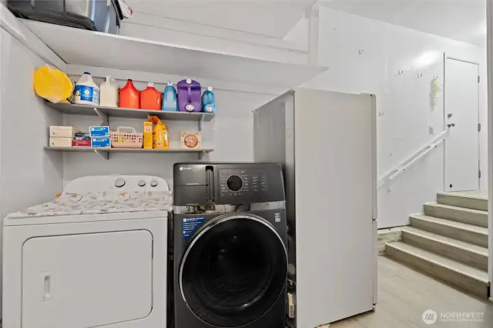 Laundry Room Conveniently placed