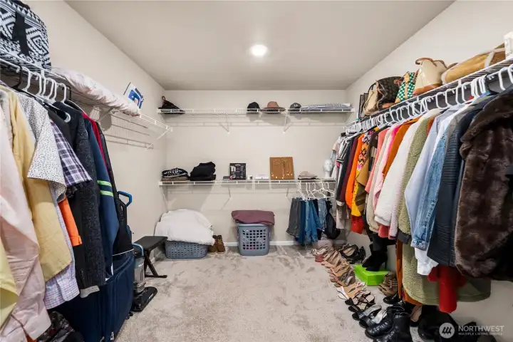 Primary walk in closet
