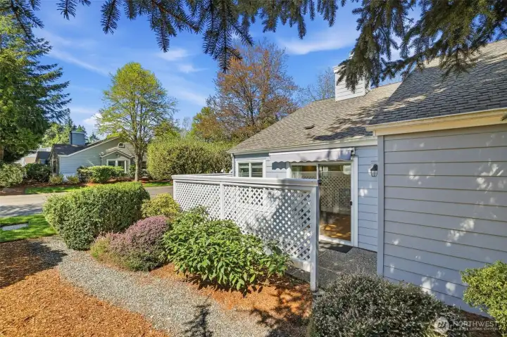 View of back of home and back patio