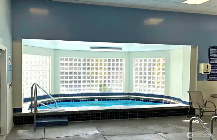 Relaxing spa and hot tub for unwinding