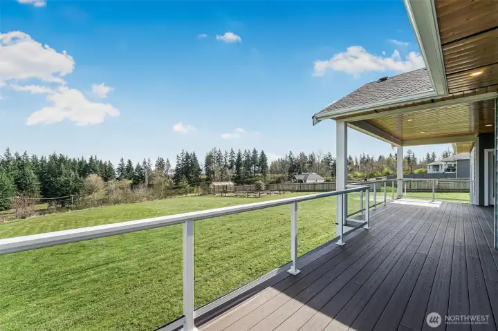 Relax and take in the views from the expansive deck.