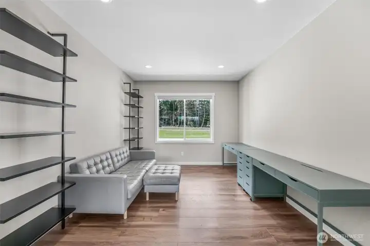 The 4th bedroom is also an excellent space for an office.