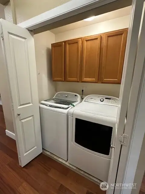 Easy to access laundry room.