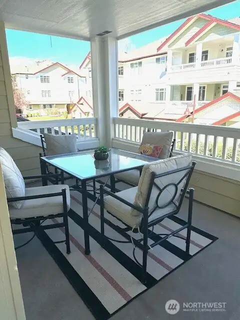 Entertain outside or relax in your covered deck area!