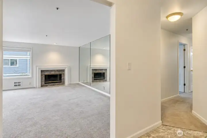 Entry, Living Rm & Hall to Bedrooms & Bathrooms