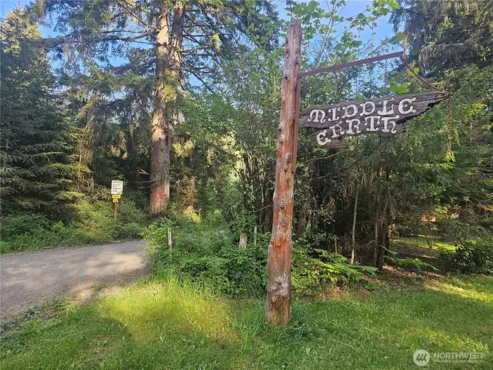 Entrance to Capital Forest on the left