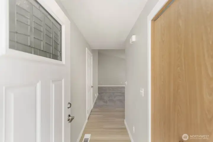 View from inside the front door