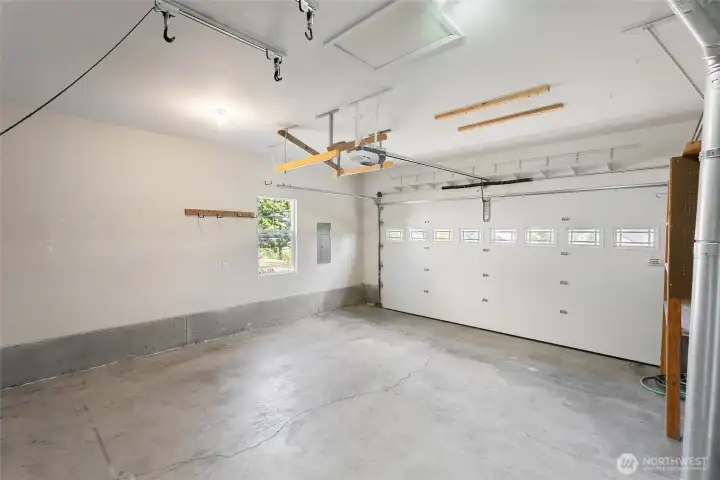 Clean and finished garage