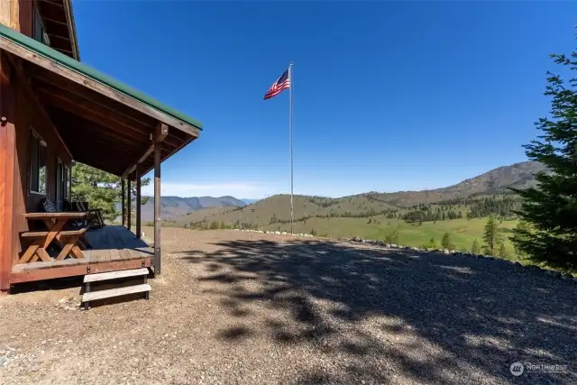 Stunning views are endless off the front porch as you sip morning coffee, evening tea or your favorite adult beverage.