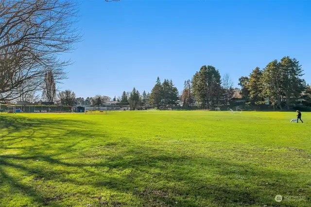 West facing towards Magnolia Playfields