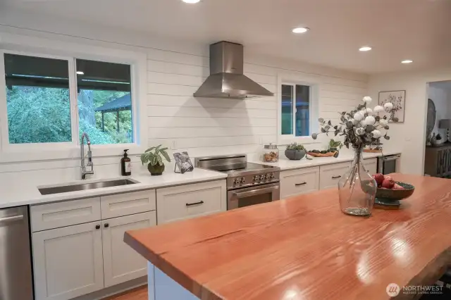 Kitchen with a gas stove