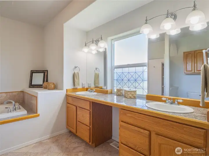 Big double vanity