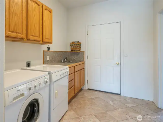 Generous Laundry room