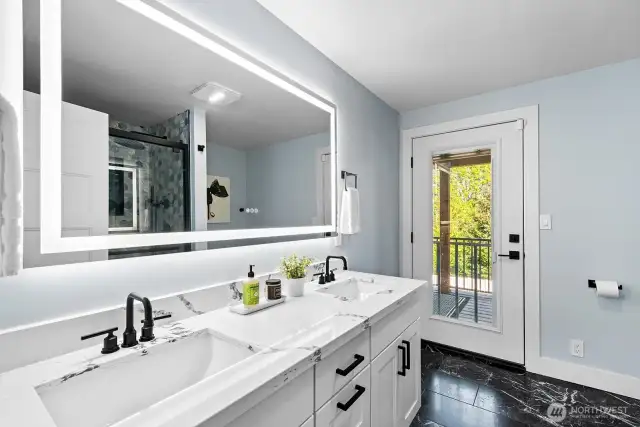 Door leads to primary private patio.