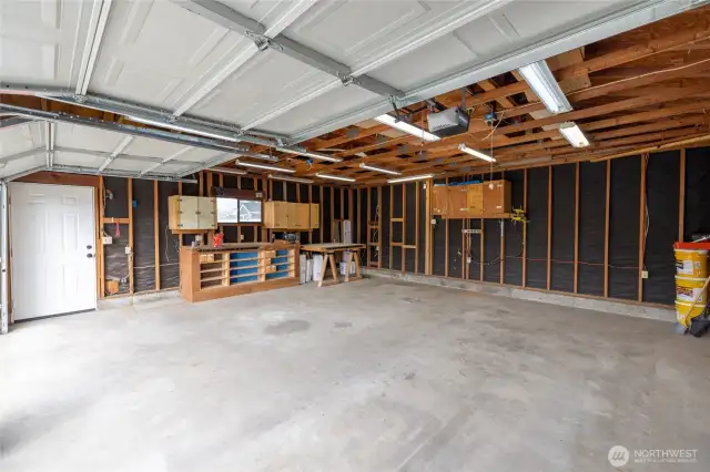Spacious Interior of Garage