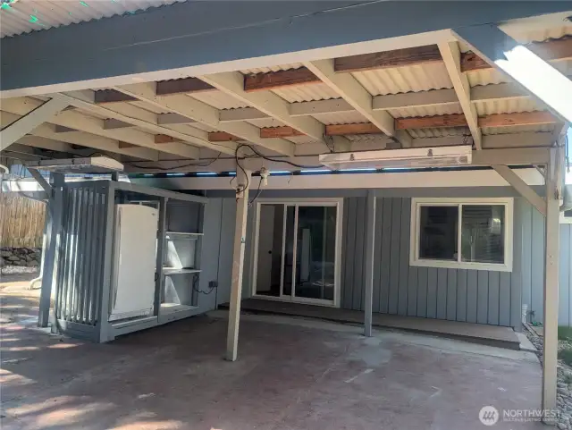 large covered patio