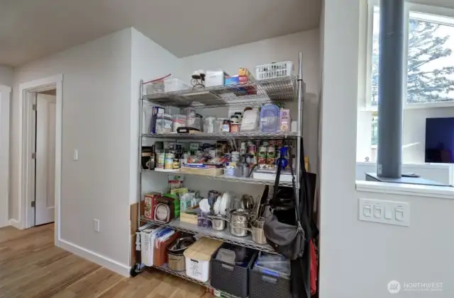 Pantry off of kitchen