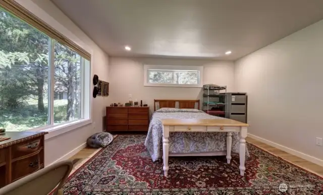 Roomy primary bedroom