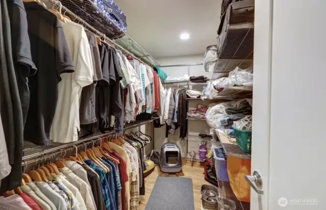 Primary walk-in closet