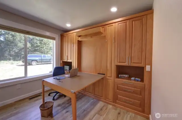 Second bedroom, Murphy bed also folds down for a great desk.