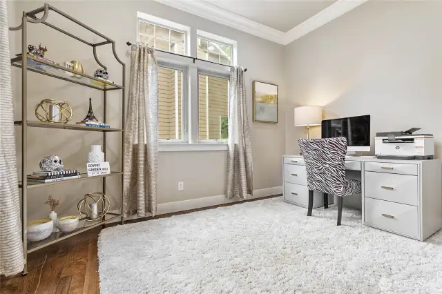 Large, bright office off the entry way or perfect nursery for a newborn.