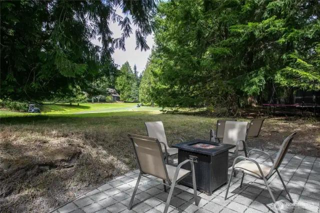 Patio, dine while watching golf