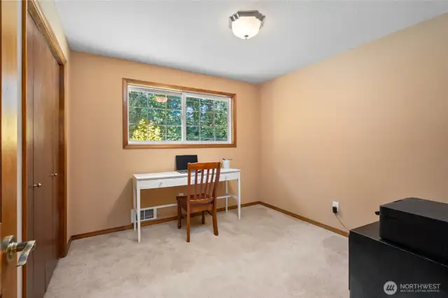 Perfect flex room for office, nursery, or guest bedroom.
