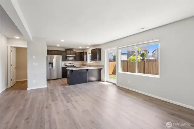 Kitchen with eating bar