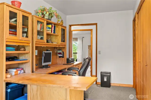 Office area, or convert to a larger entry area