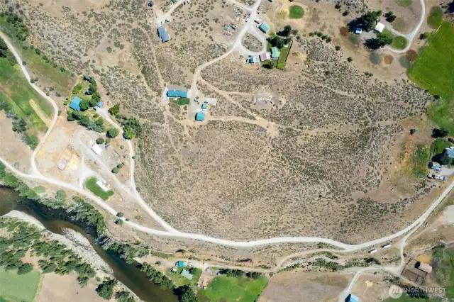 25 acres with two parcels, upper building sites with stunning 360 degree views