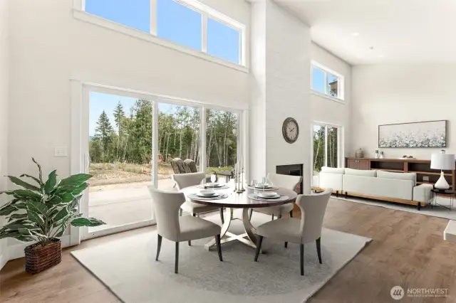 virtual staging for size and space reference.
