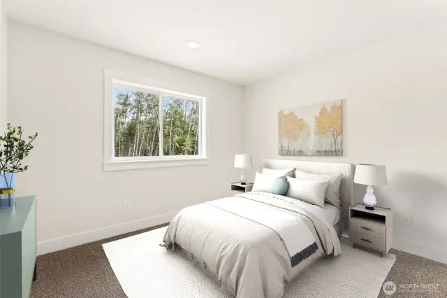 2nd bedroom or home office virtual staging for size and space reference.
