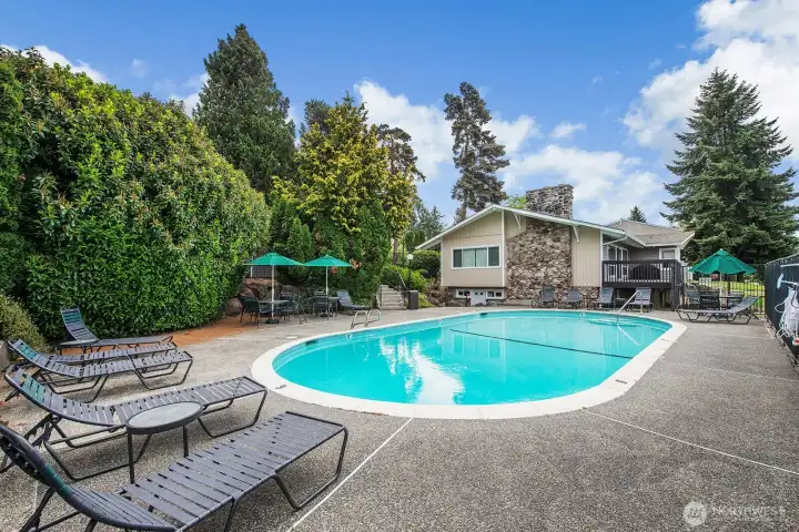 New pool is under construction. Estimated renovation of pool is summer 2026. This photo is of the previous pool and pool deck.