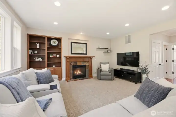 Family room off of the Kitchen