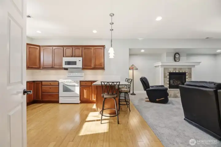 1100 sq ft MIL on the lower level with w/d