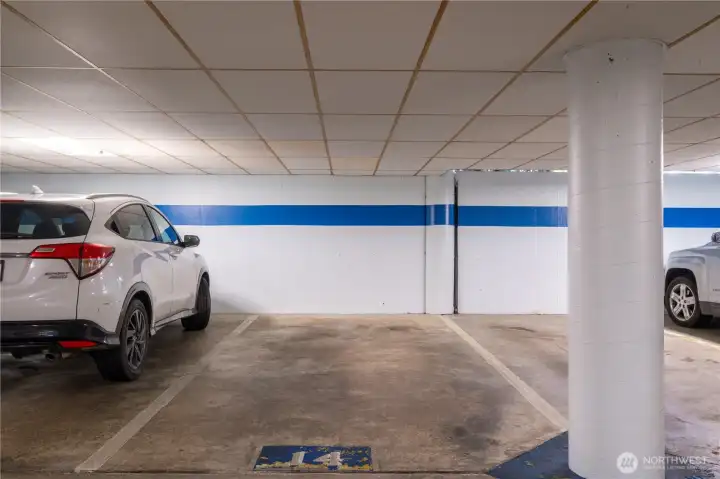 1 assigned parking space