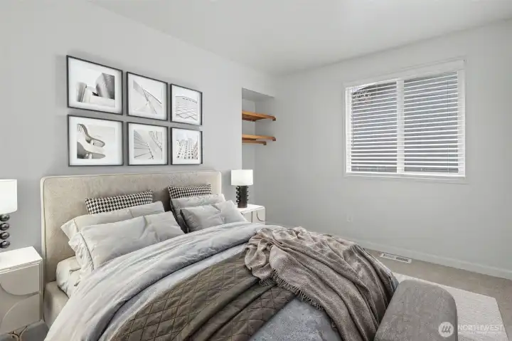 Bedroom 3, virtually staged