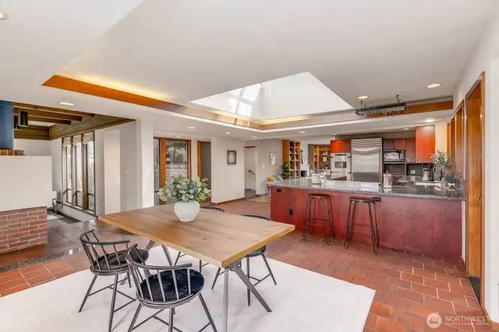 Dining area off of kitchen.