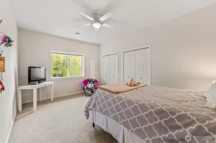 Upper northern view bedroom.