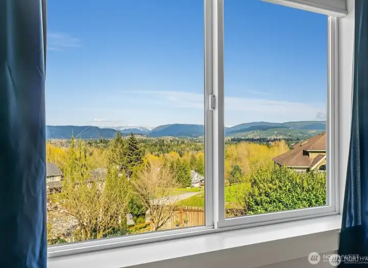 View to the east from upper bedroom.