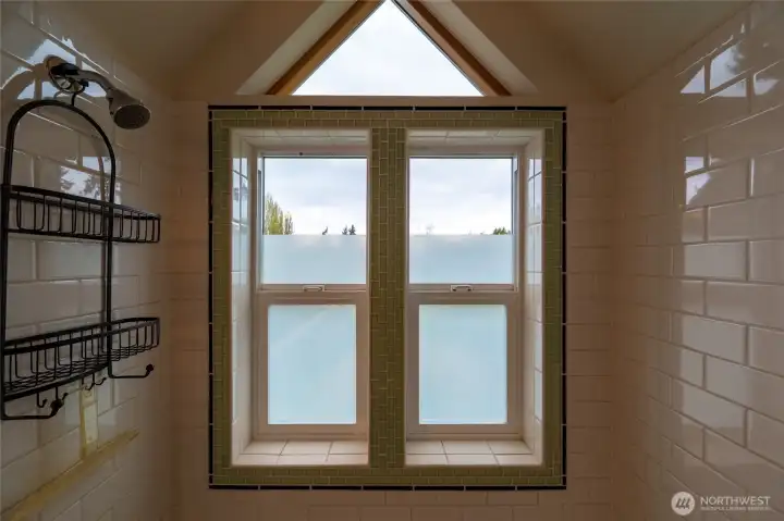 So many details in this home.  Check out the window detail in the bathroom