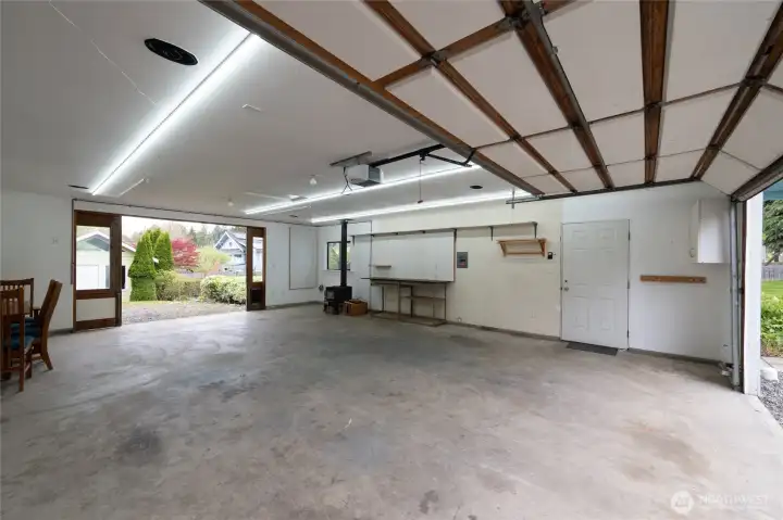 Woodstove to heat space