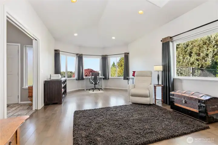 Livingroom to the left of the home