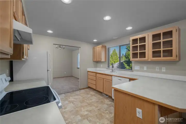 Plenty of counter space for prepping and entertaining.