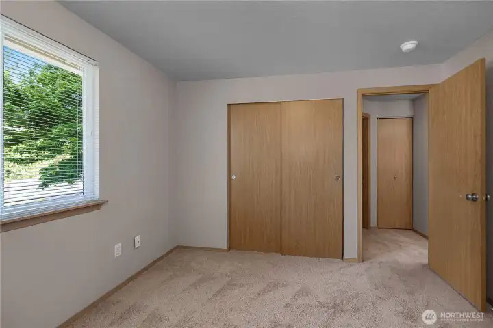 3rd bedroom closet Great natural light.