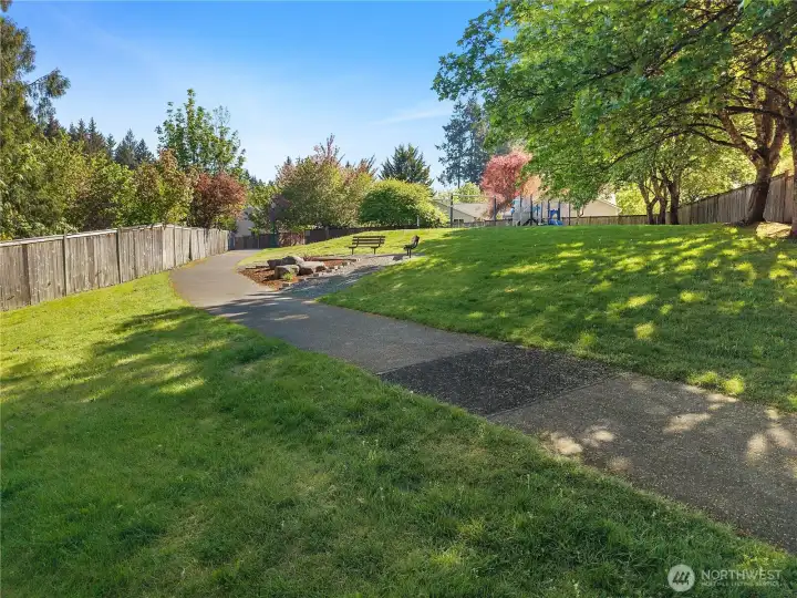 Great walking area throughout the community.