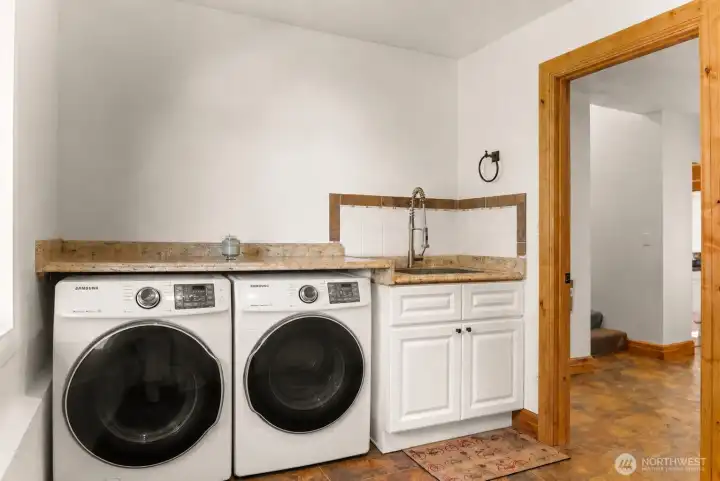 Main Floor Laundry in with half bath