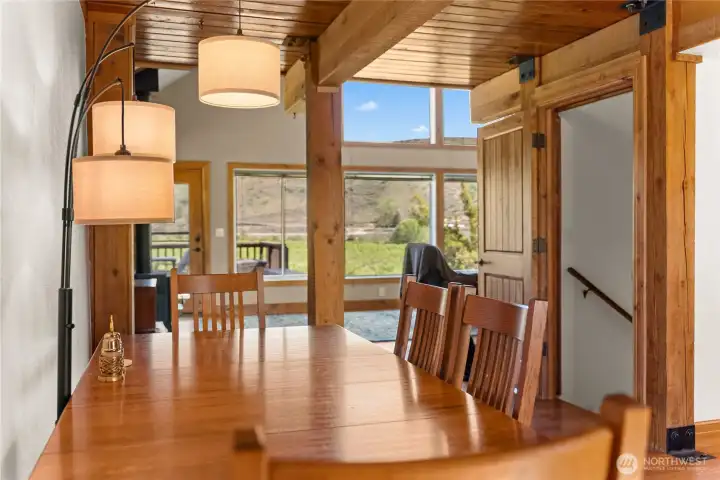 Dining area looking out towards Great Room